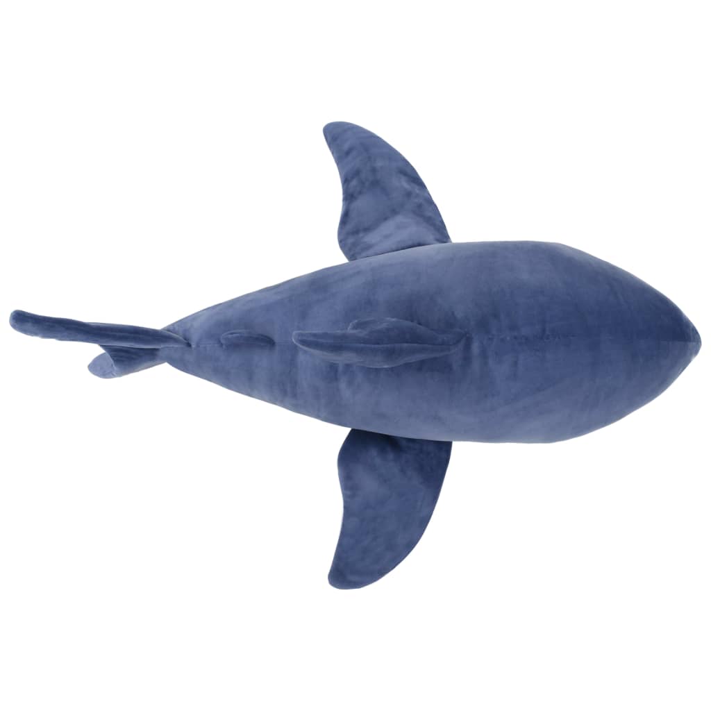 White Shark Cuddly Toy Plush Blue And White