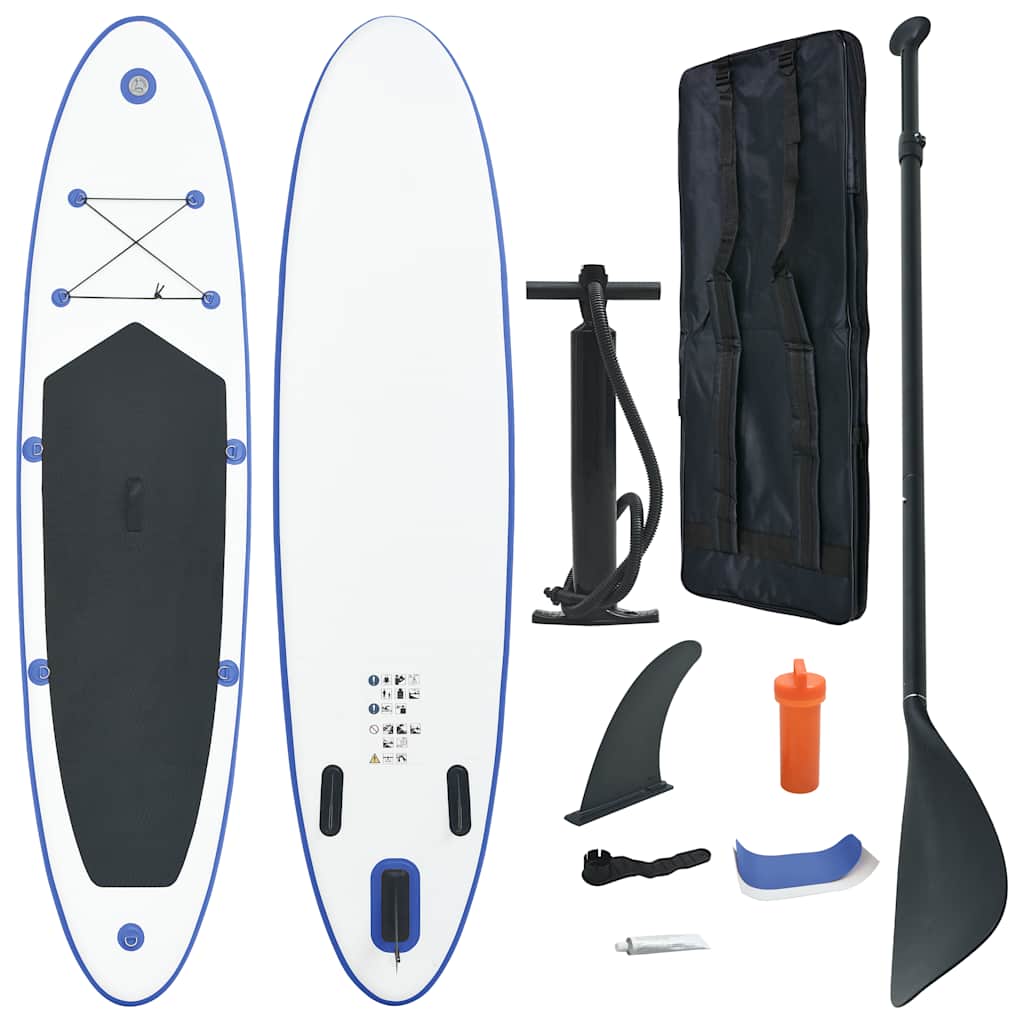 Stand Up Paddle Board Set Sup Surfboard Inflatable And White