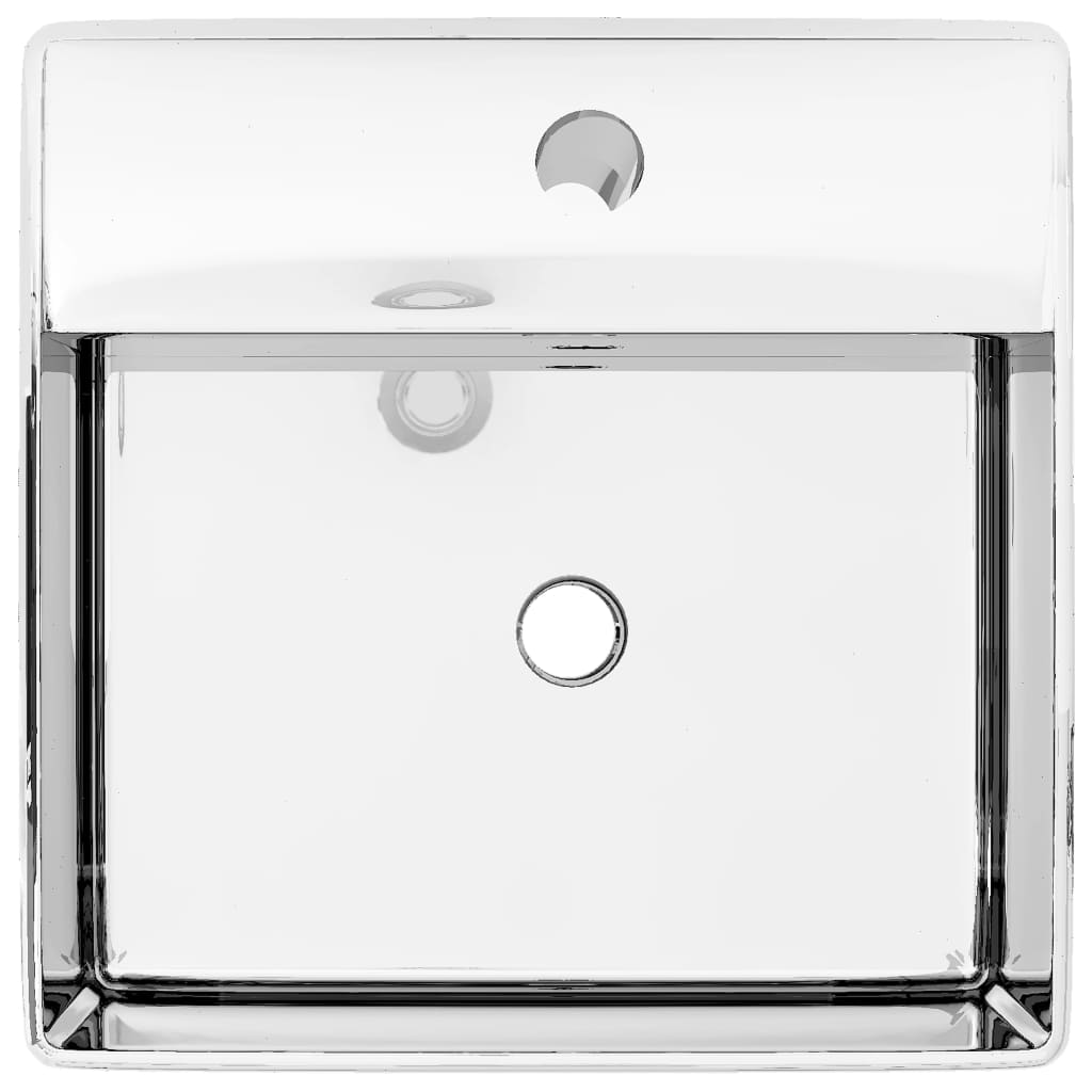 Wash Basin With Overflow 41X41X15 Cm Ceramic