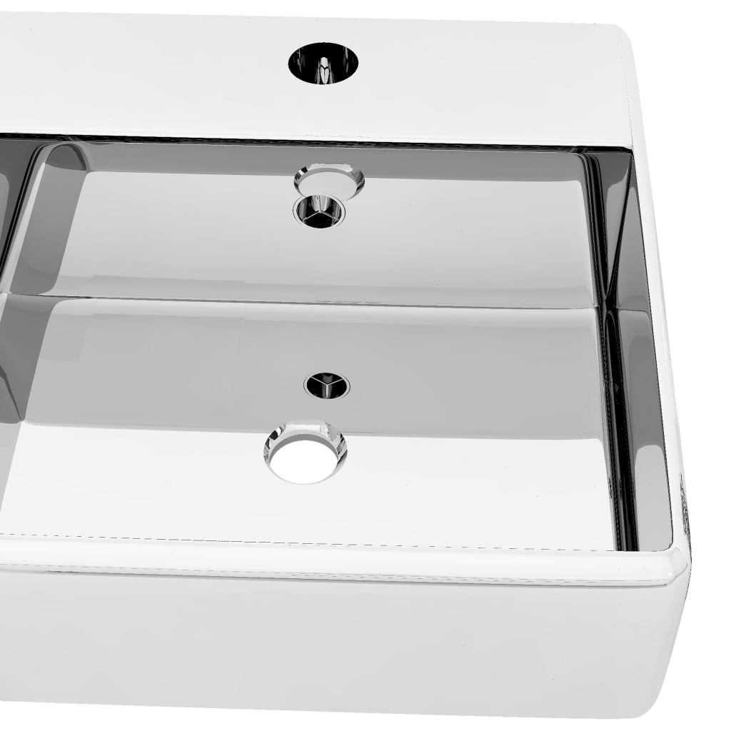 Wash Basin With Overflow 41X41X15 Cm Ceramic
