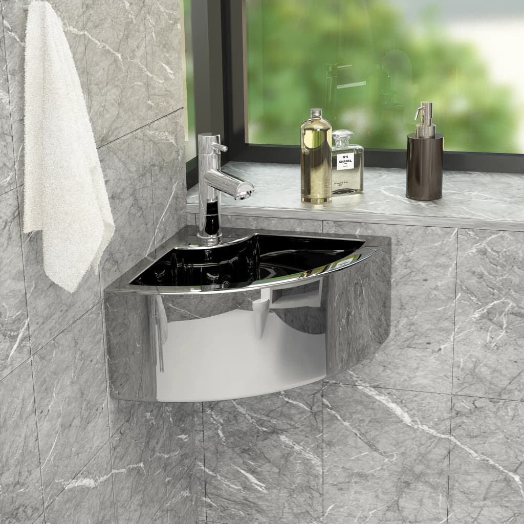 Wash Basin With Overflow 45X32X12.5 Cm