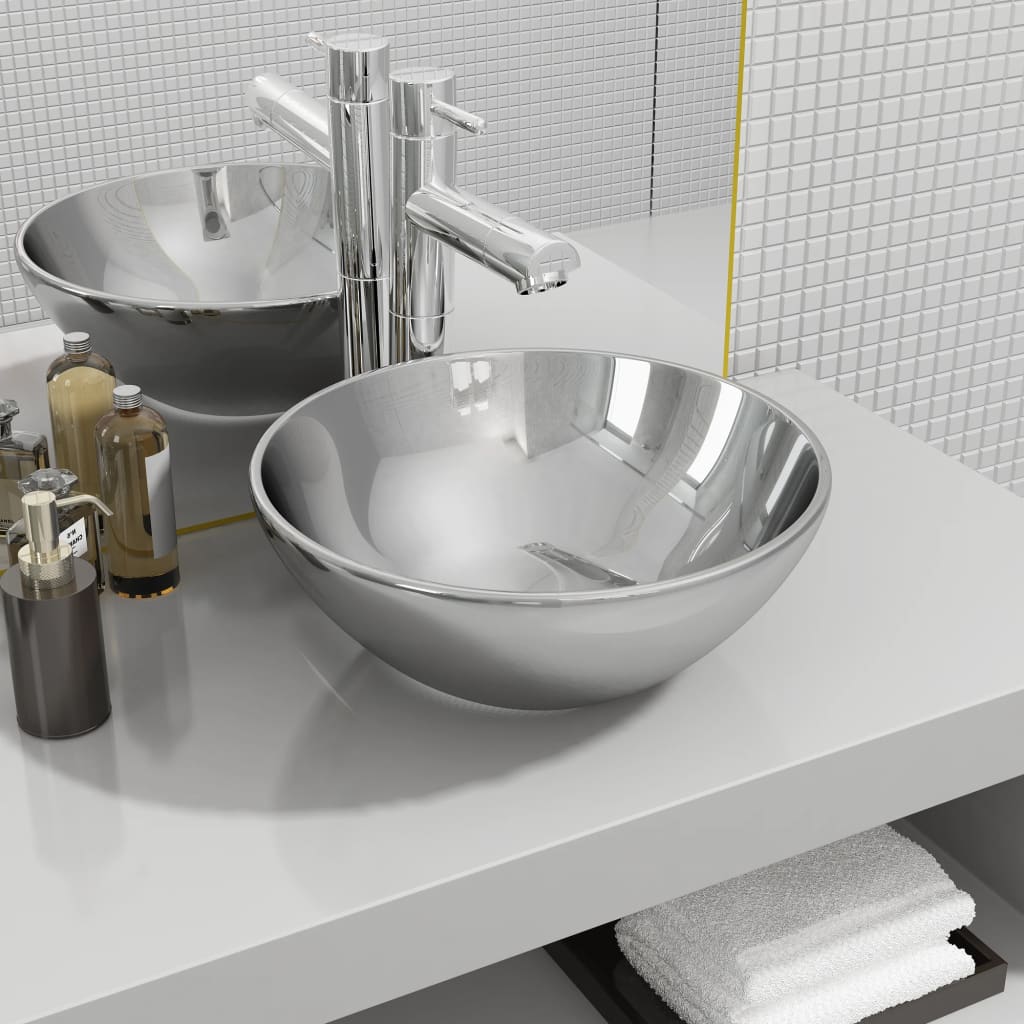 Wash Basin Ceramic Round