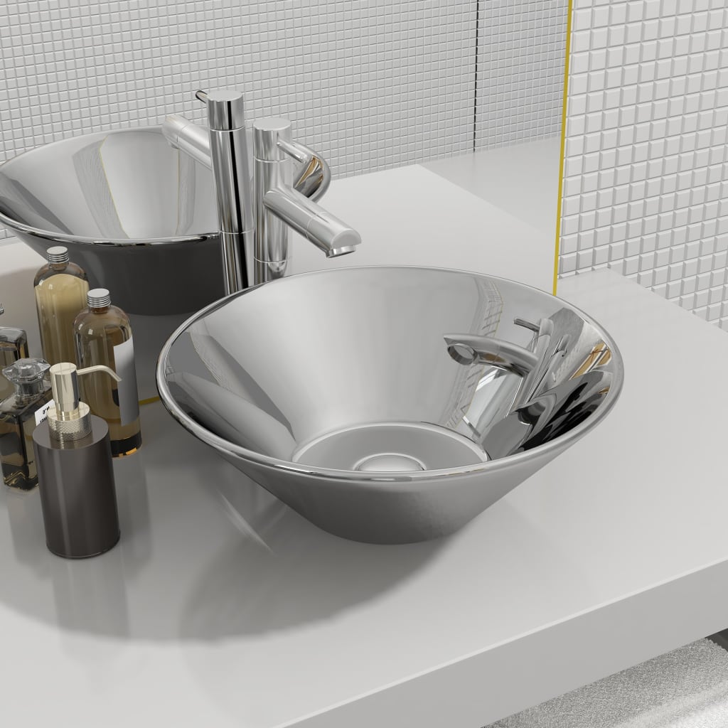 Wash Basin 42X14 Cm Ceramic