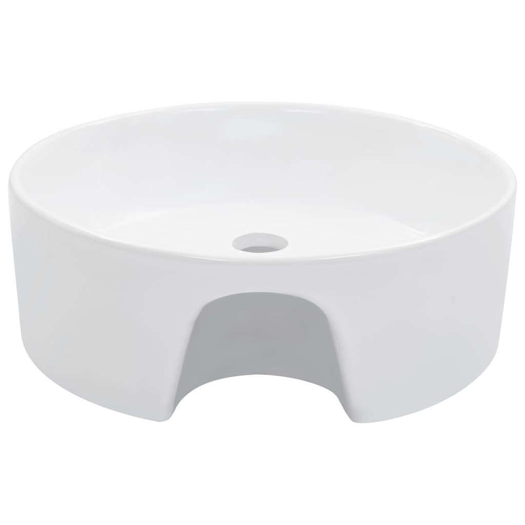 Wash Basin With Overflow 36X13 Cm Ceramic