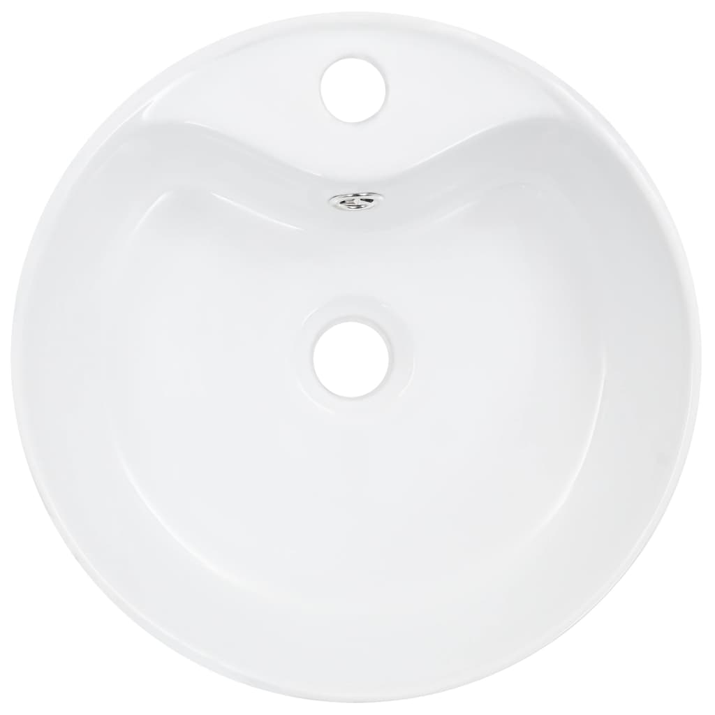 Wash Basin With Overflow 36X13 Cm Ceramic
