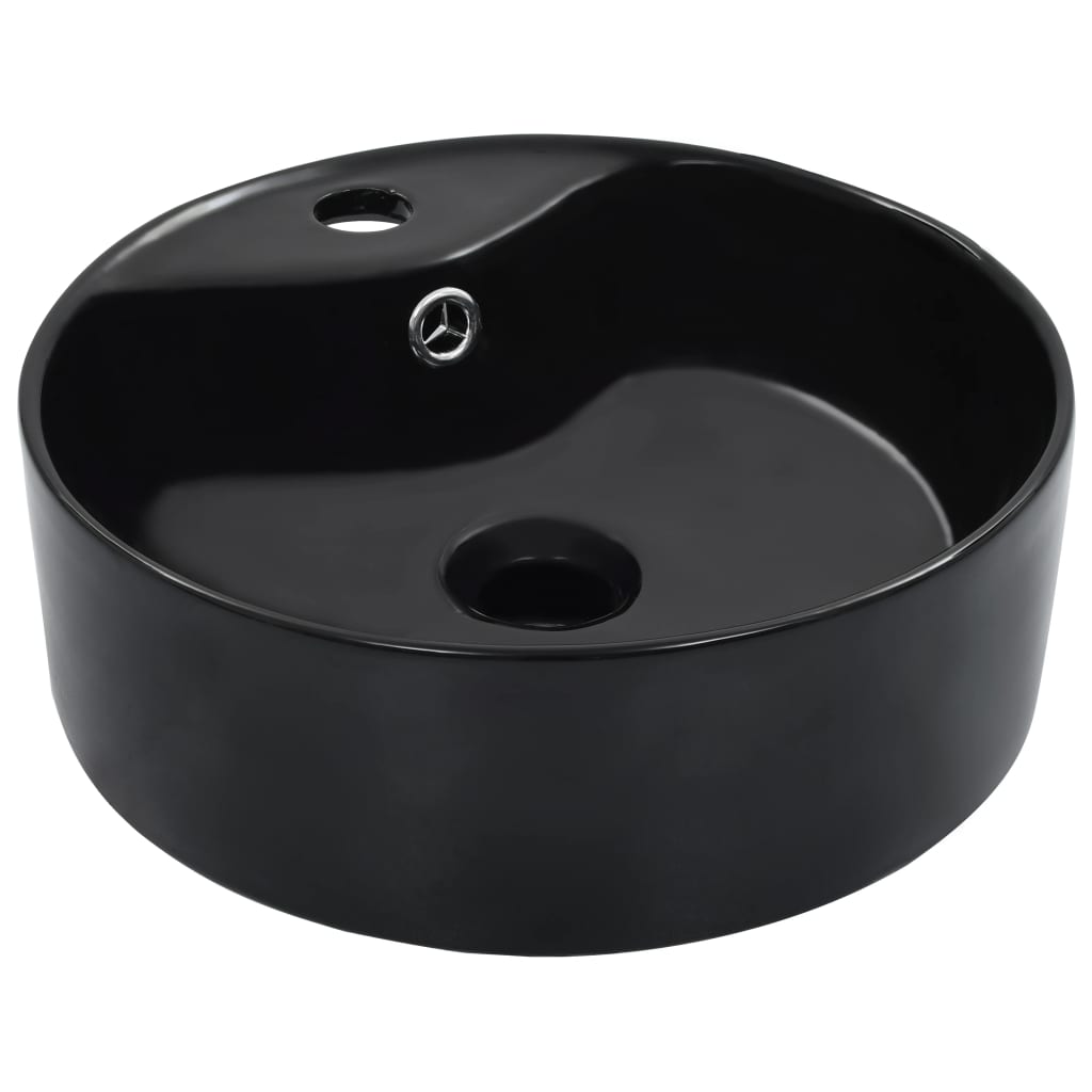 Wash Basin With Overflow 36X13 Cm Ceramic