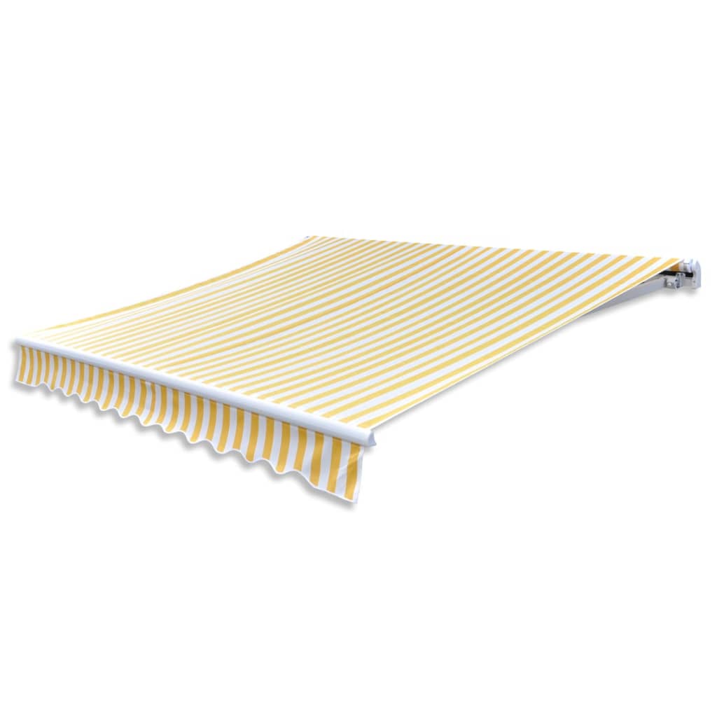 Folding Awning Manual Operated 300 Cm Blue/White
