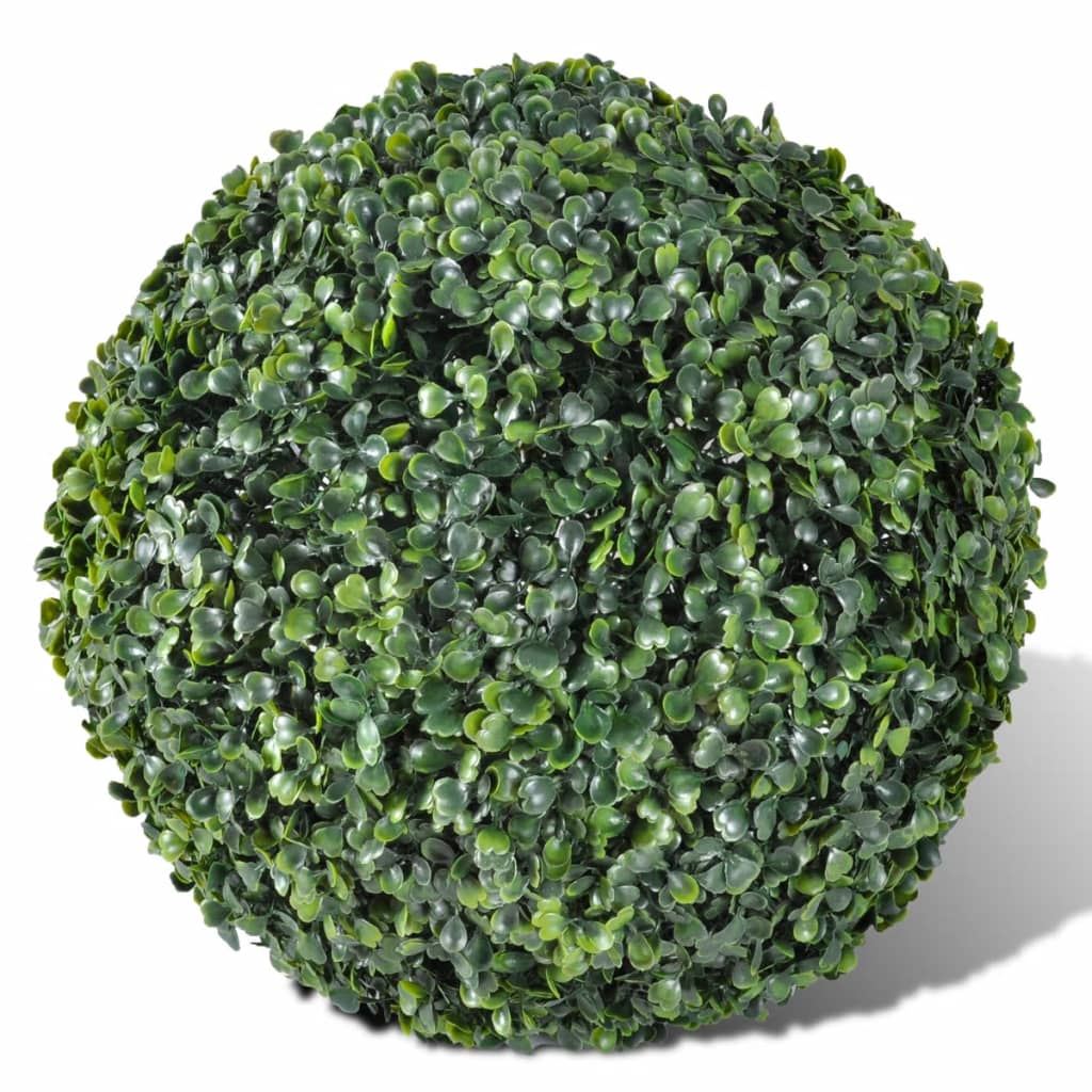 Artificial Leaf Topiary Ball 27 Cm Solar Led String 2 Pcs