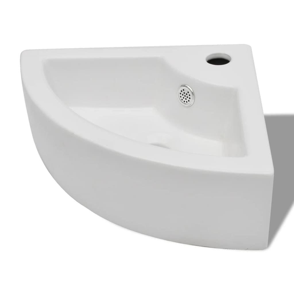 Wash Basin With Overflow 45X32X12.5 Cm