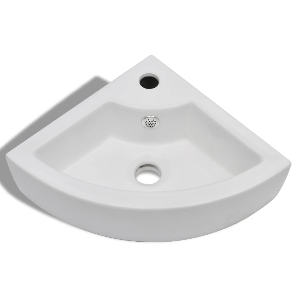 Wash Basin With Overflow 45X32X12.5 Cm