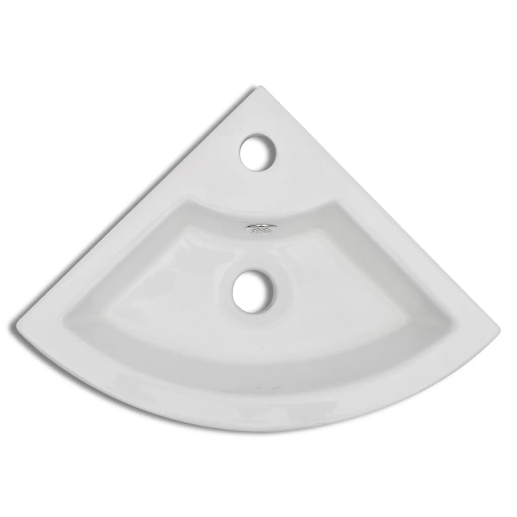 Wash Basin With Overflow 45X32X12.5 Cm