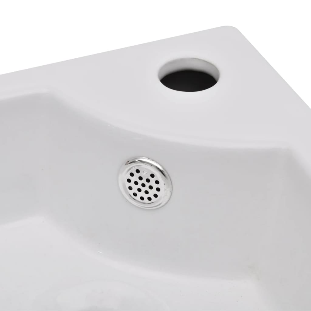 Wash Basin With Overflow 45X32X12.5 Cm