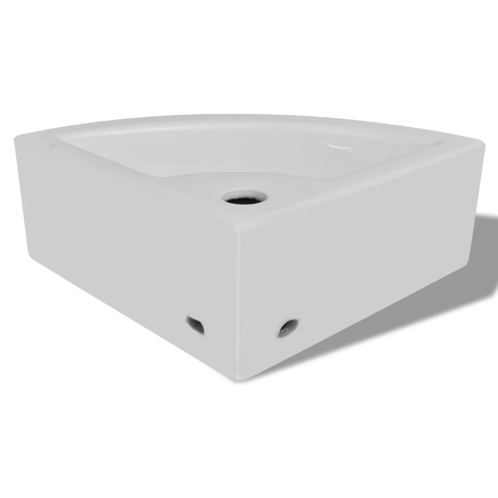 Wash Basin With Overflow 45X32X12.5 Cm