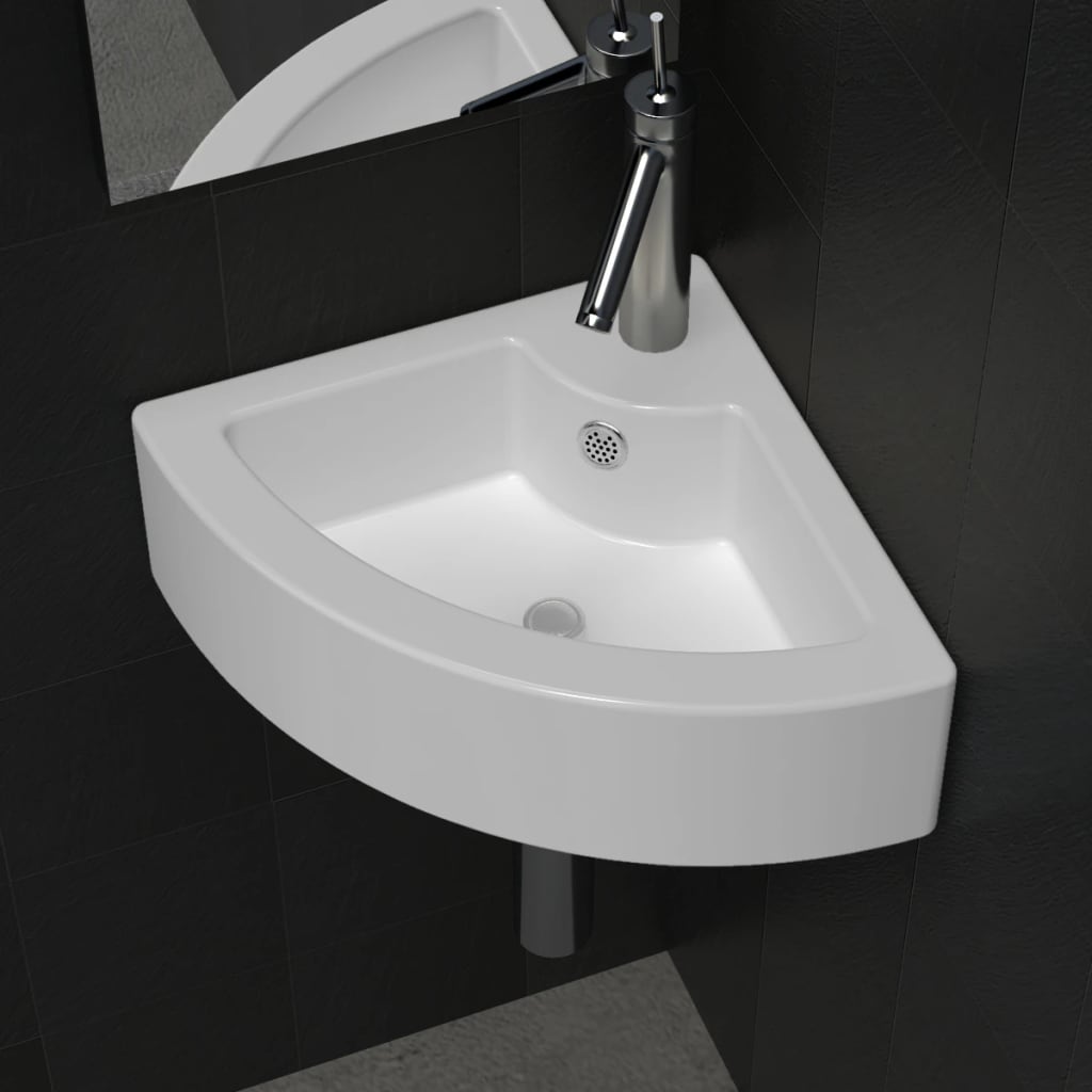 Wash Basin With Overflow 45X32X12.5 Cm