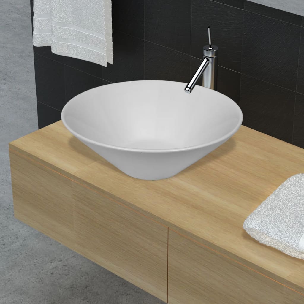 Wash Basin 42X14 Cm Ceramic