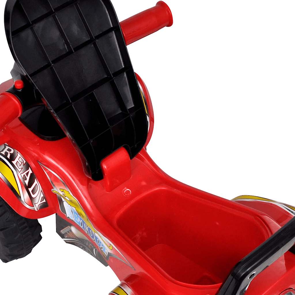 Red Children's Ride-On Quad With Sound And Light