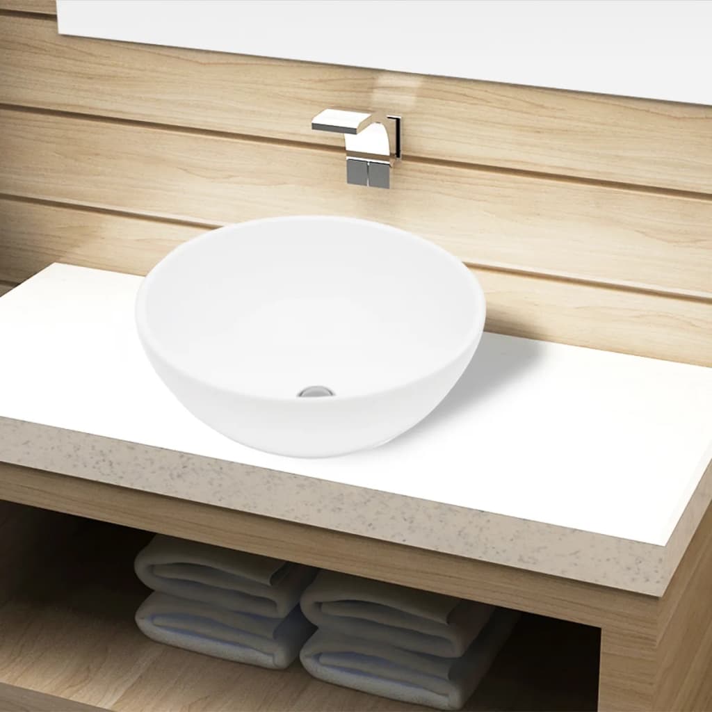 Wash Basin Ceramic Round