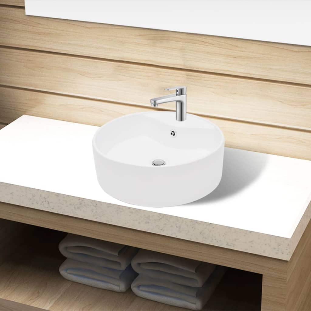 Wash Basin Ceramic Round
