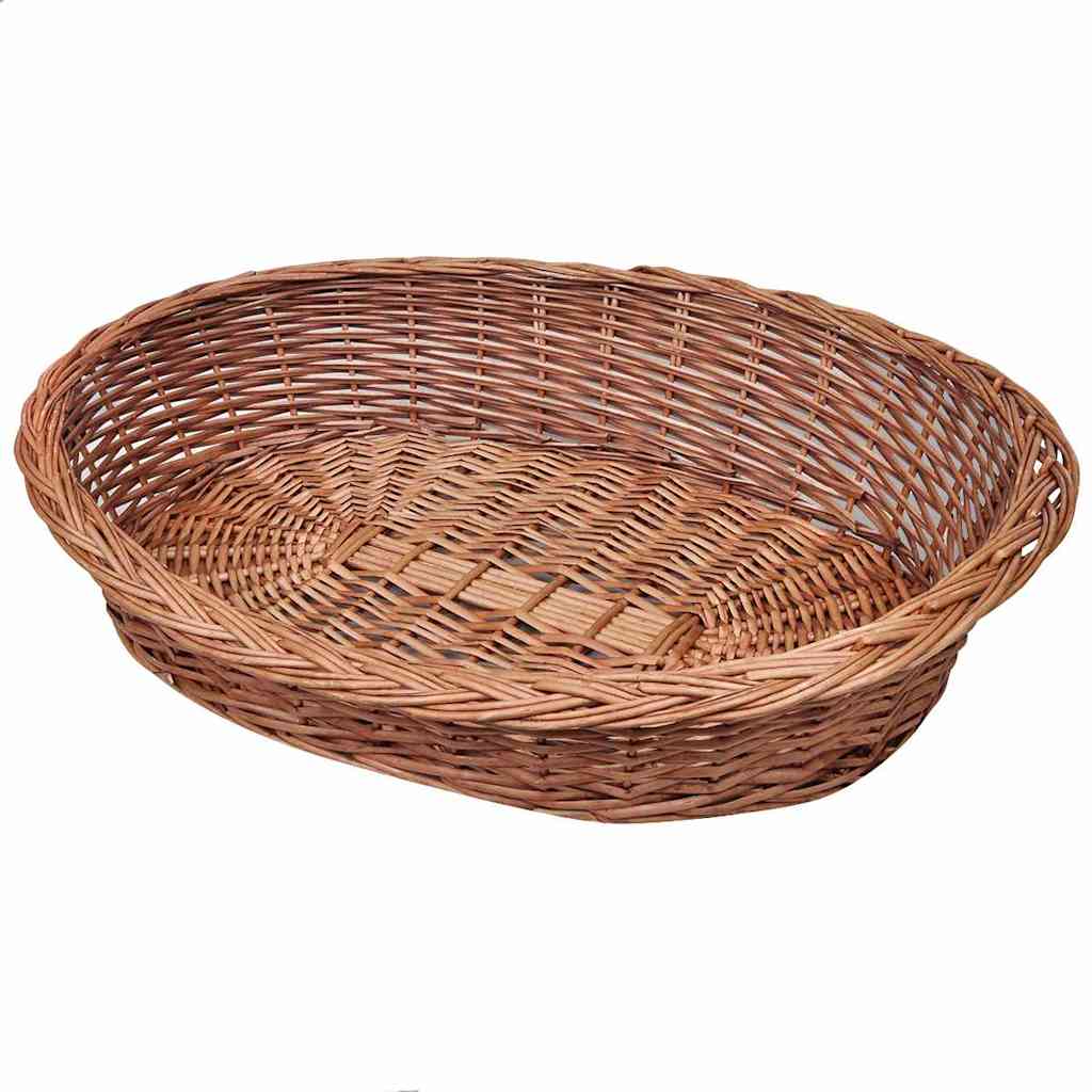 Willow Dog Basket/Pet Bed Natural 70 Cm