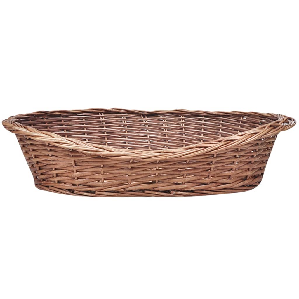 Willow Dog Basket/Pet Bed Natural 70 Cm