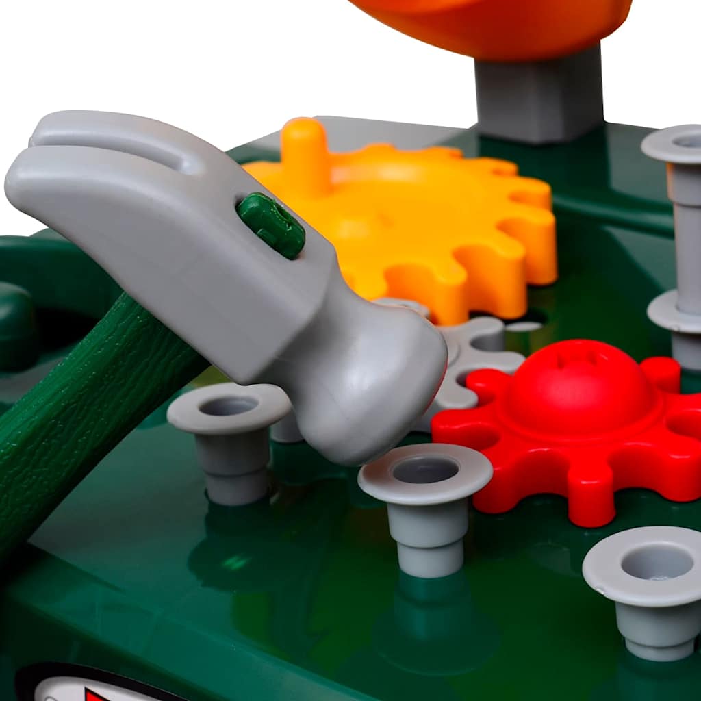 Kids'/Children's Playroom Toy Workbench With Tools Green + Grey