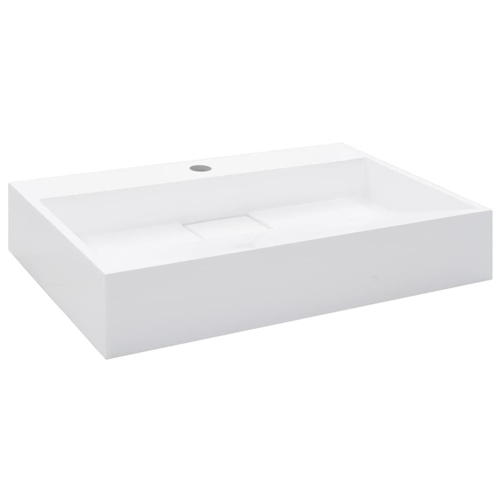 Wash Basin Mineral Cast/Marble Cast White