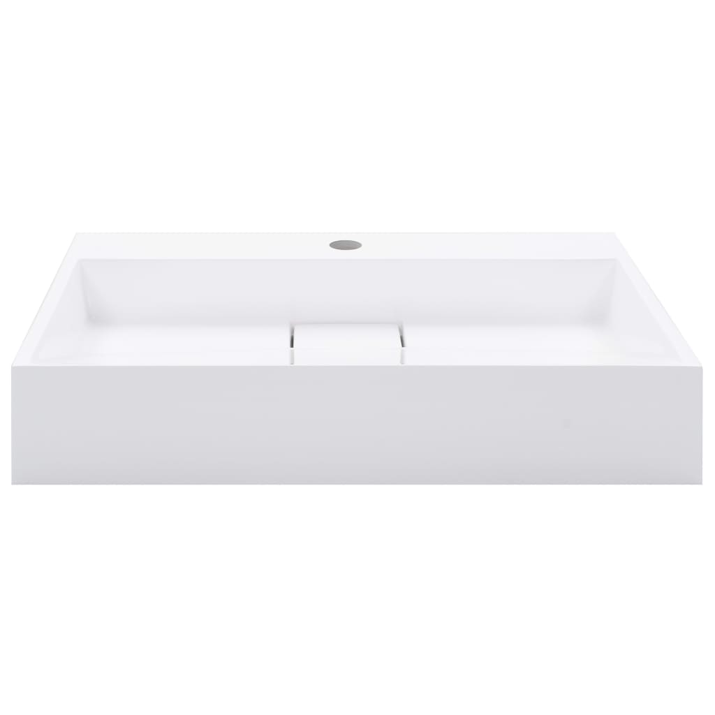 Wash Basin Mineral Cast/Marble Cast White