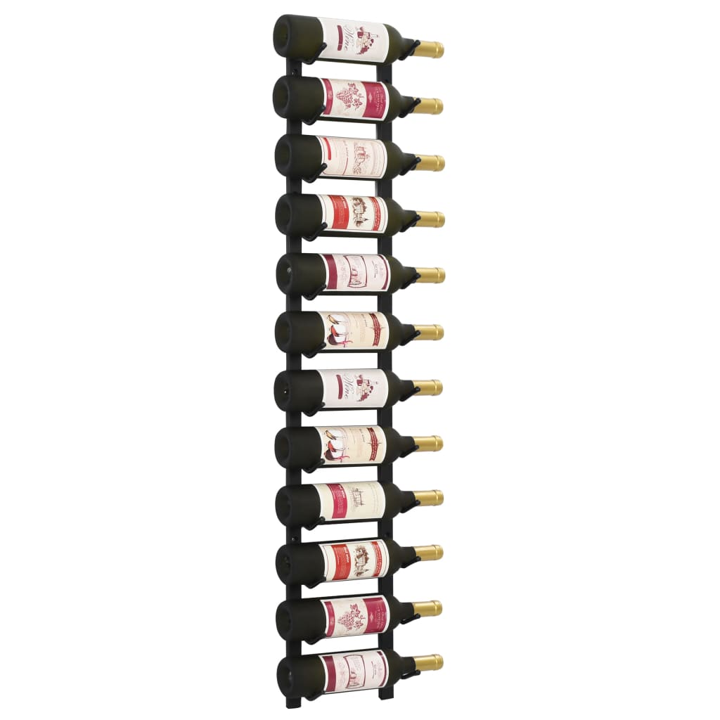 Wall Mounted Wine Racks For 12 Bottles 2 Pcs Iron