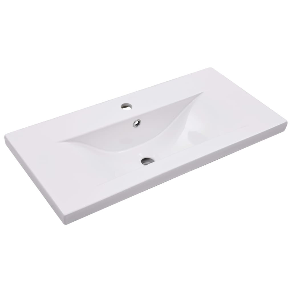 Built-In Basin Ceramic White