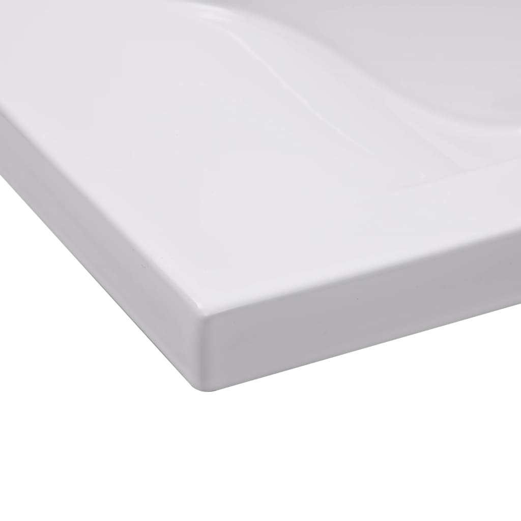 Built-In Basin Ceramic White
