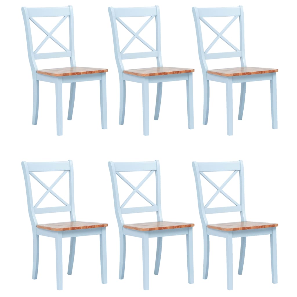 Dining Chairs 2 Pcs Solid Rubber Wood