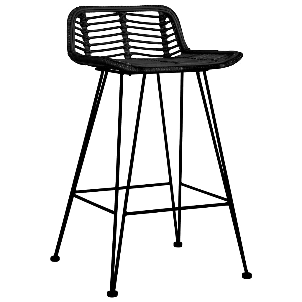 Bar Chairs 2 Pcs Rattan
