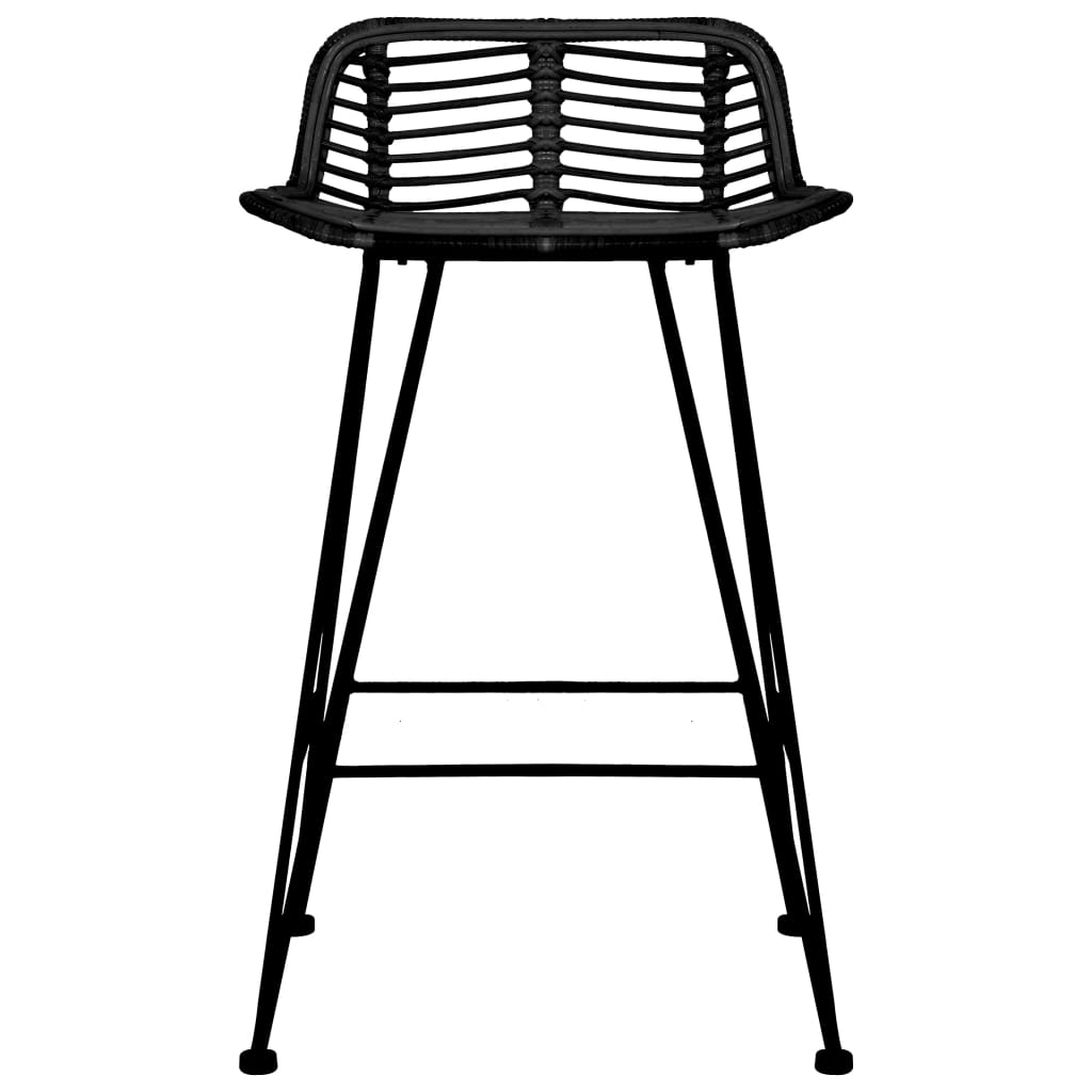 Bar Chairs 2 Pcs Rattan