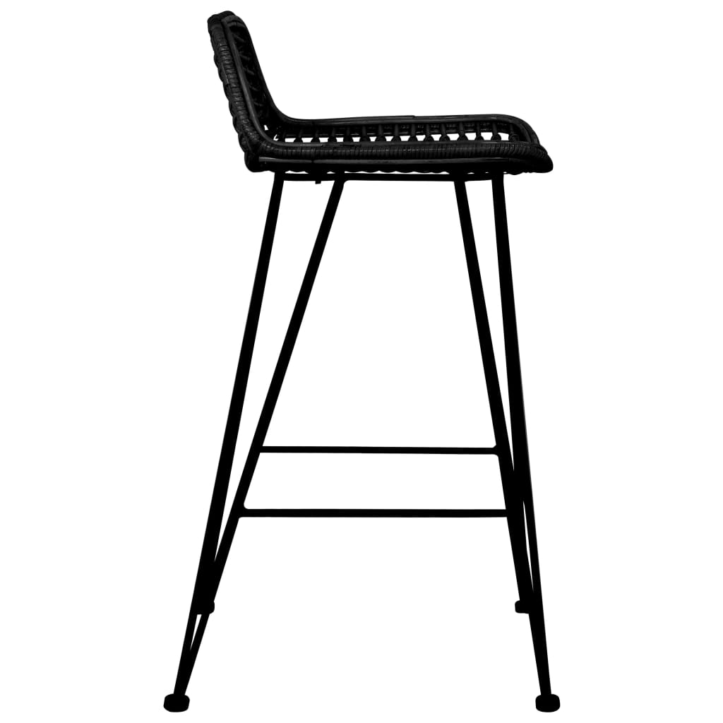 Bar Chairs 2 Pcs Rattan