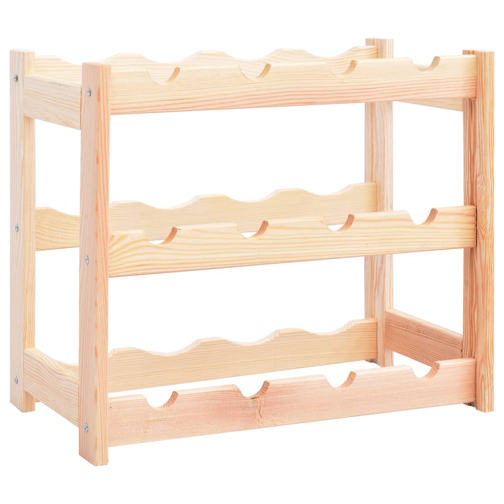 Wine Rack For 77 Bottles Solid Wood Pine