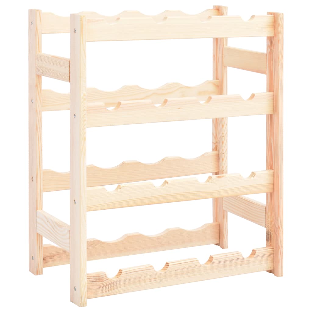 Wine Rack For 77 Bottles Solid Wood Pine