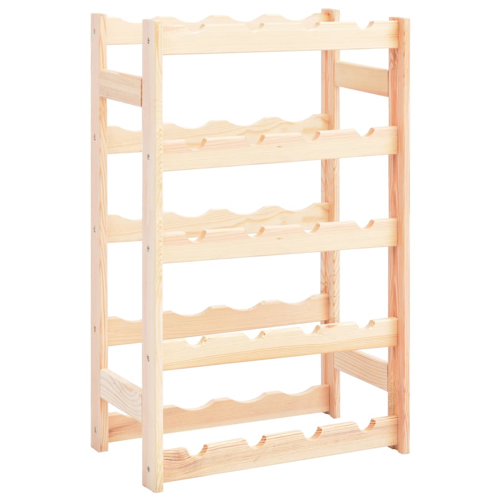 Wine Rack For 77 Bottles Solid Wood Pine