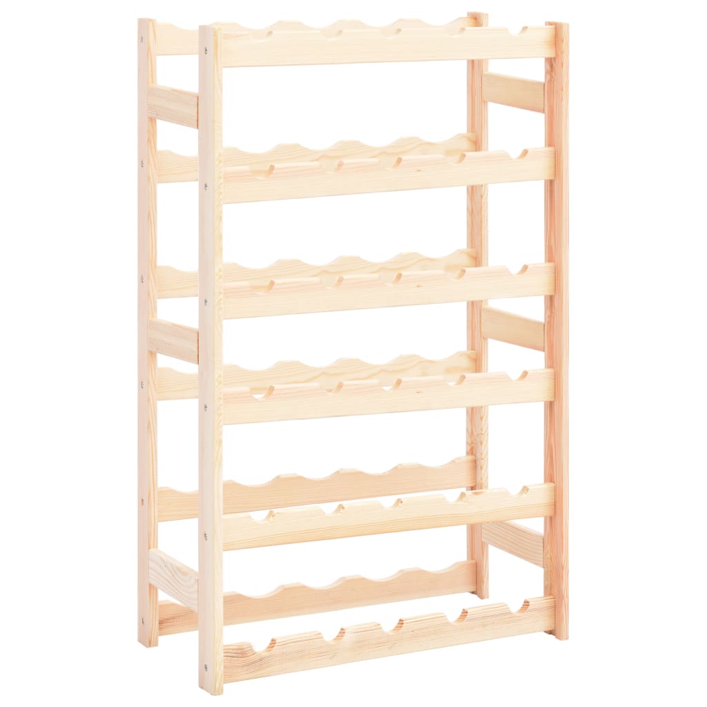 Wine Rack For 77 Bottles Solid Wood Pine