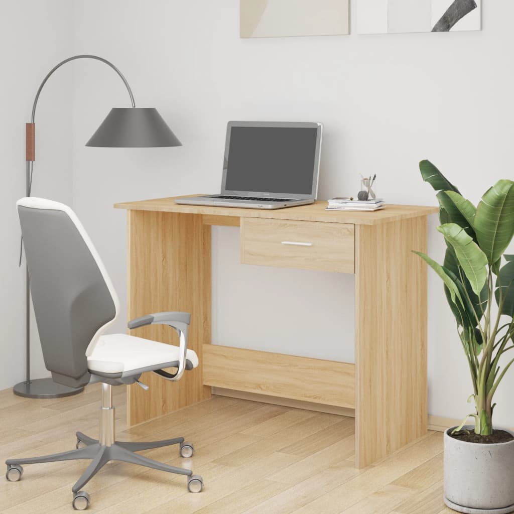 Desk 100X50X76 Cm Engineered Wood
