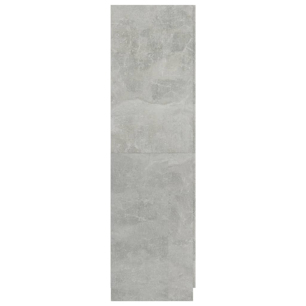 Wardrobe Concrete Grey 80X52X180 Cm Engineered Wood
