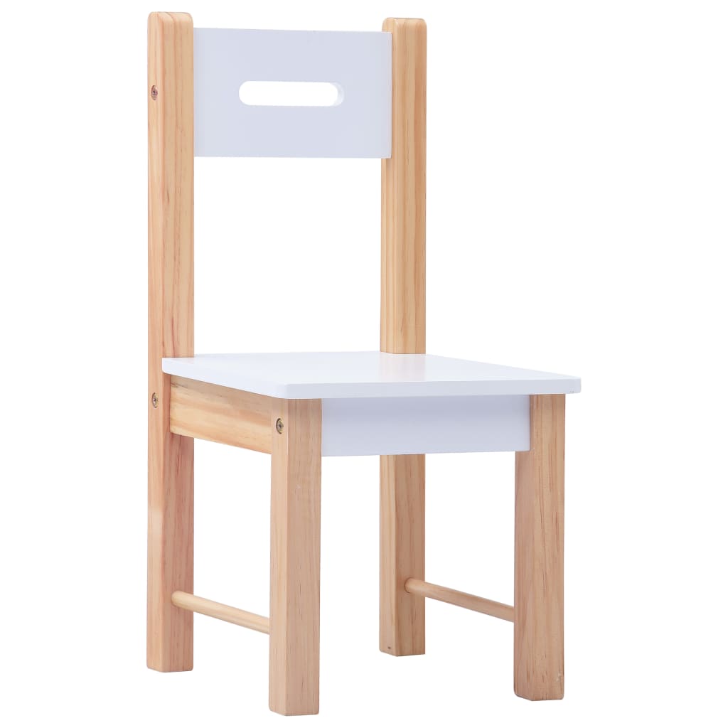 3 Piece Kids Storage Chalkboard Table Chair Set Black And White