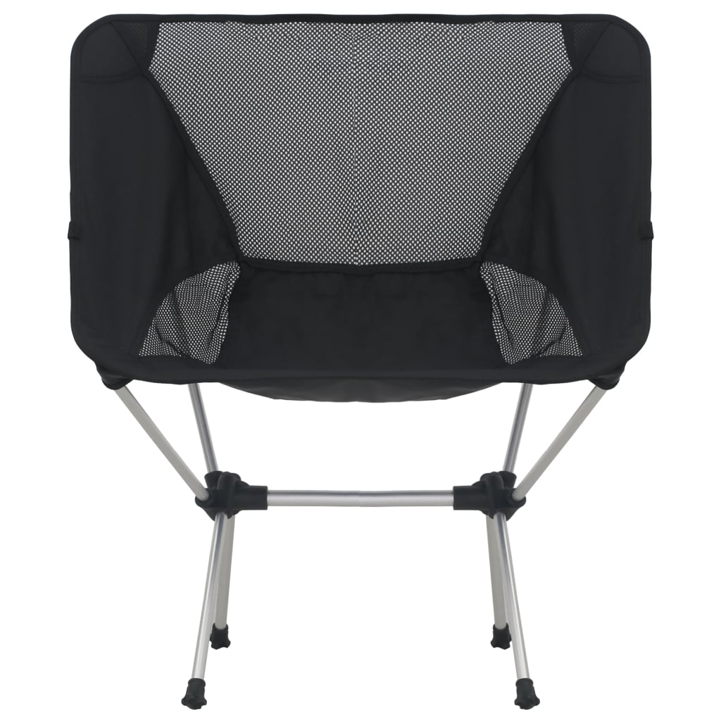 2X Folding Camping Chairs With Carry Bag 54X50X65 Cm Aluminium