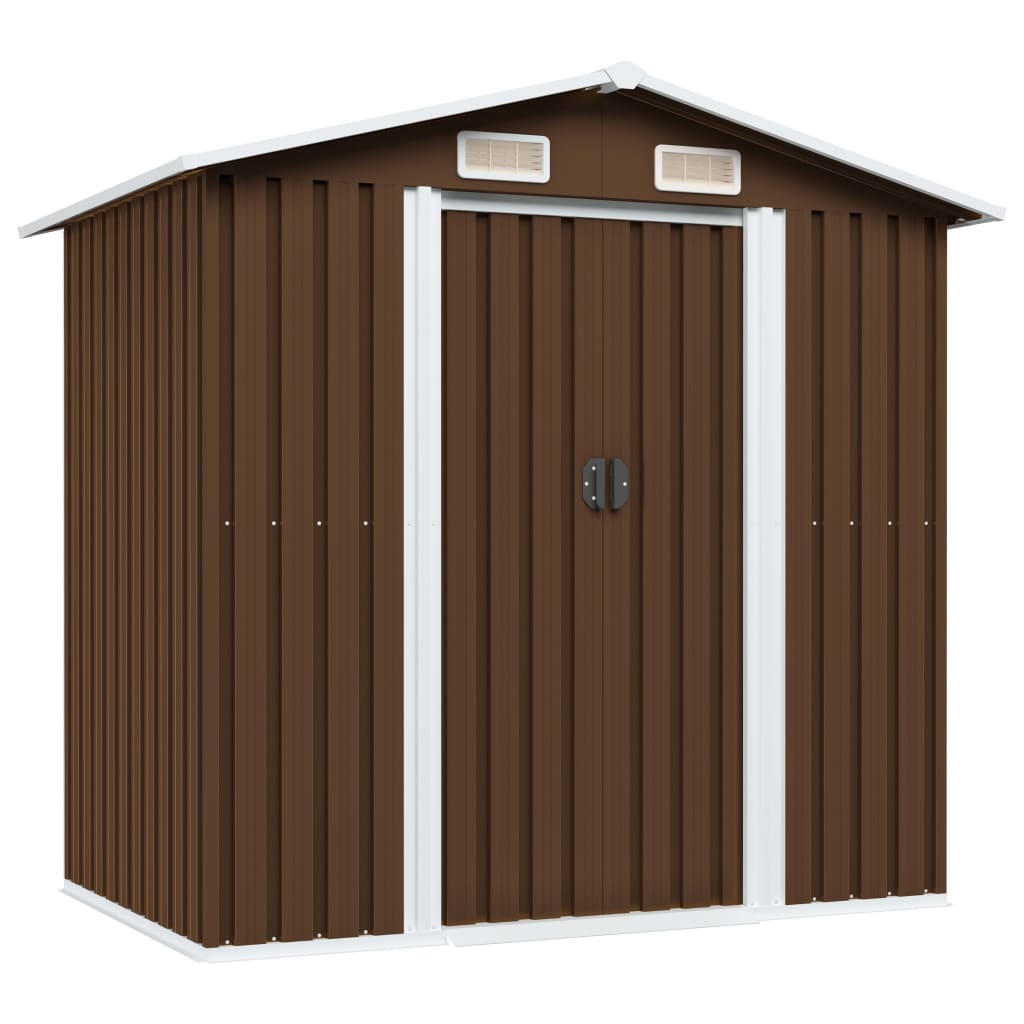 Garden Storage Shed Metal 204X132X186 Cm