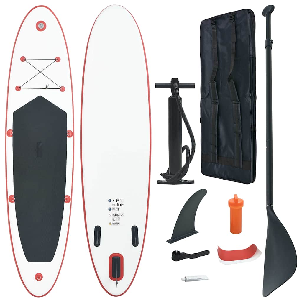 Stand Up Paddle Board Set Sup Surfboard Inflatable And White