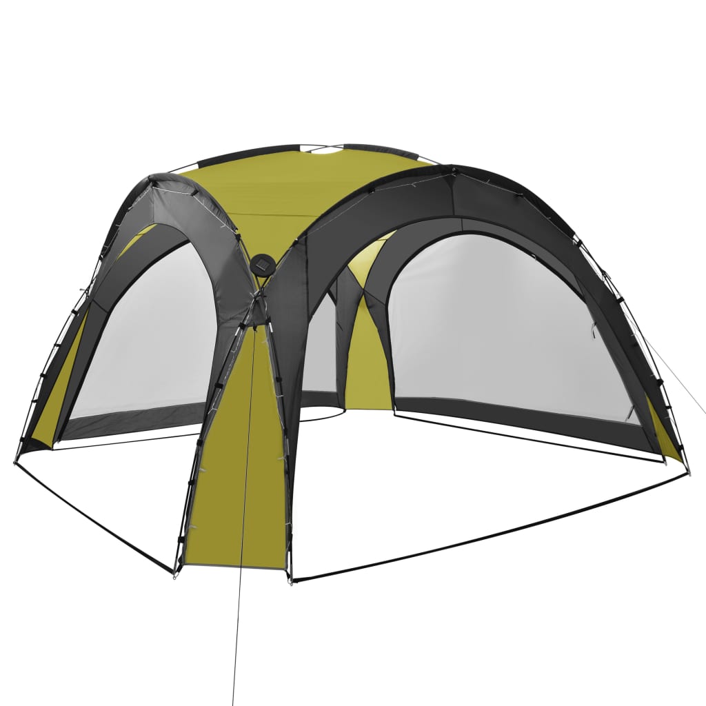 Party Tent With Led And 4 Sidewalls 3.6X3.6X2.3 M