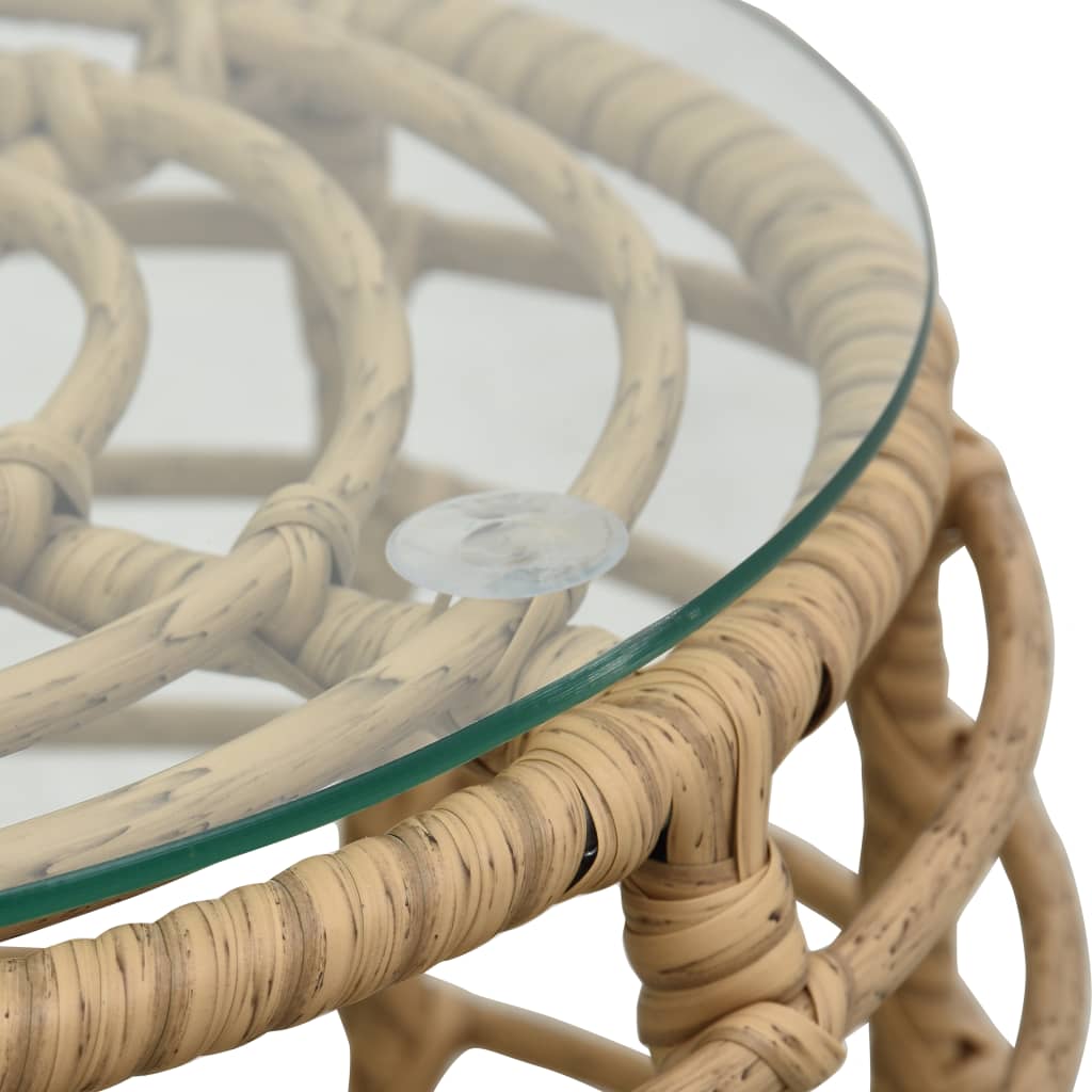 3 Piece Bistro Set Poly Rattan