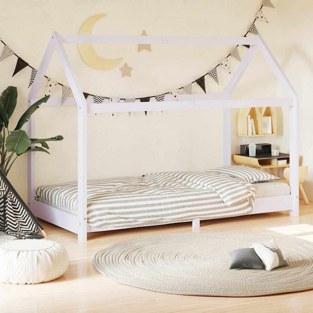 Kids Bed Frame Solid Pine Wood