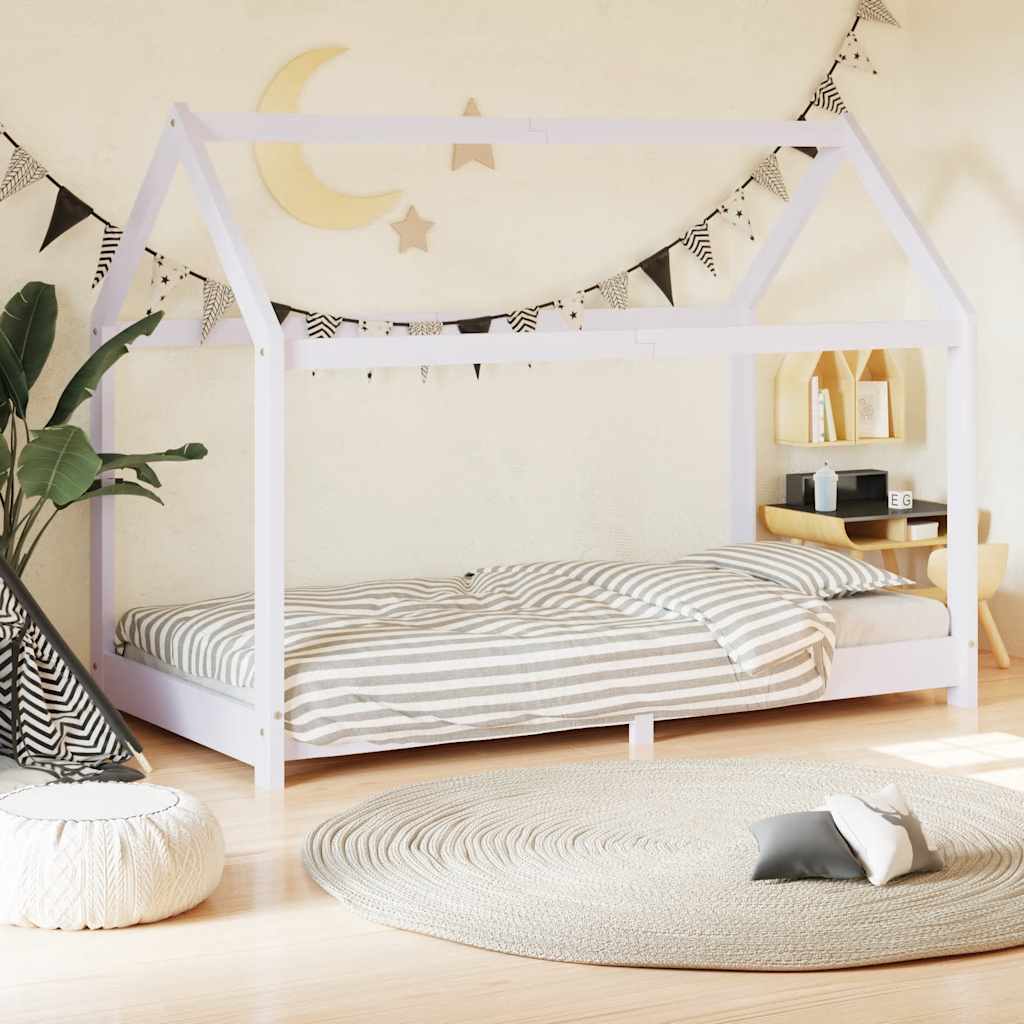 Kids Bed Frame Solid Pine Wood