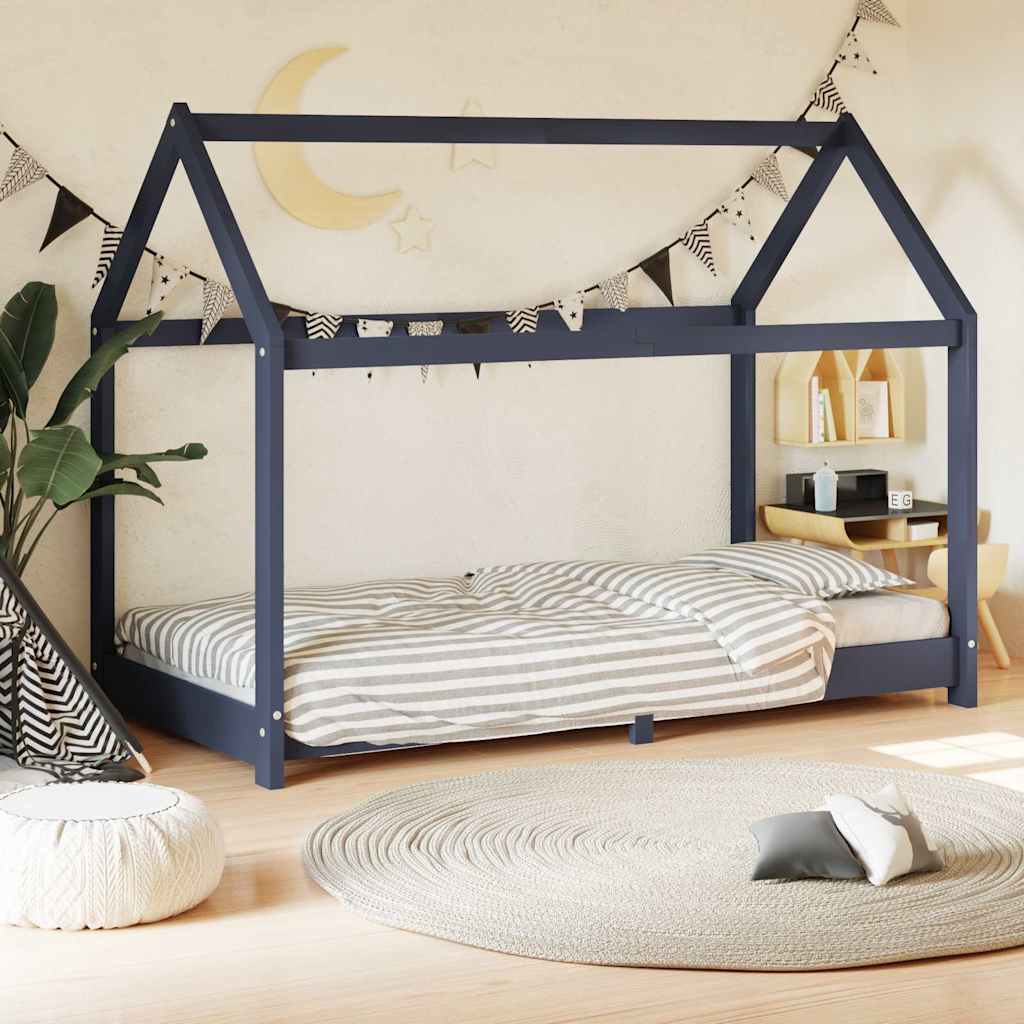 Kids Bed Frame Solid Pine Wood