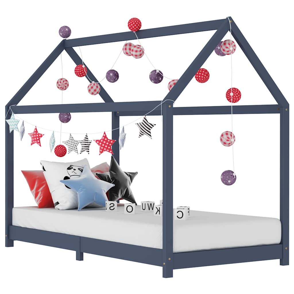 Kids Bed Frame Solid Pine Wood